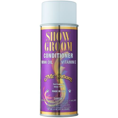 Mr Groom Show Groom Conditioner 312g - odżywka w sprayu intensywnie nabłyszczająca sierść, z olejkiem norkowym, wit. E i filtrem przeciwsłonecznym