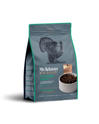 McAdams Air Dried Free Range Turkey - karma półwilgotna dla psa, suszona powietrzem, indyk z wolnego wybiegu