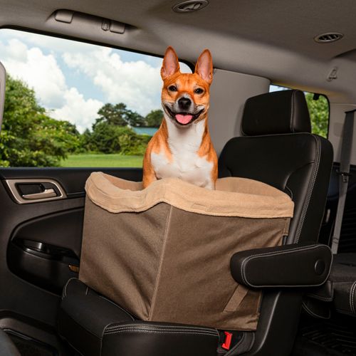 PetSafe Happy Ride Seat Brown - fotelik samochodowy dla psa do 14kg, brązowy