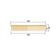 So Posh Metal Comb Petite 15,5cm - metalowy grzebień groomerski, złoty, mieszane piny 50/50