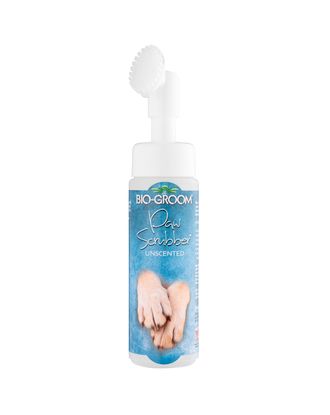 Bio-Groom Paw Scrubber Unscented 236ml - pianka do mycia łap psa i kota, z wbudowaną szczoteczką, bez spłukiwania