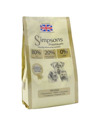 Simpsons Premium 80/20 Mix Fish - karma dla dorosłych psów, z rybami - 12kg