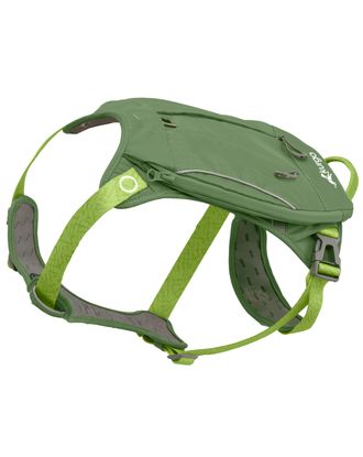 Kurgo Cascade Harness Green - szelki dla psa z plecakiem, zielone