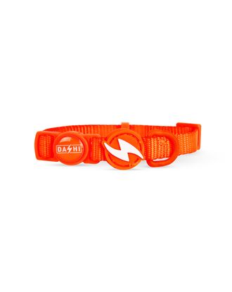 Dashi Neon Orange Cat Collar - nylonowa obroża dla kota, neonowo pomarańczowa