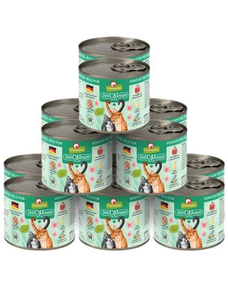GranataPet DeliCatessen Venison Pur - bezzbożowa mokra karma dla kota, dziczyzna - 12x 200g