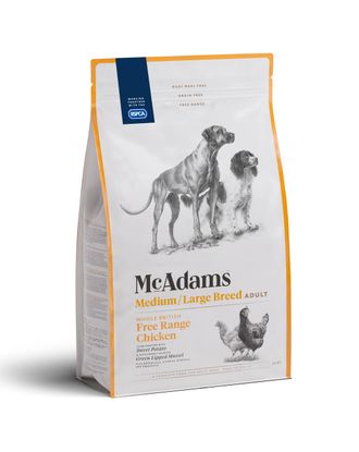 McAdams Medium/Large Breed Free Range Chicken 2kg - wypiekana karma dla średniego i dużego psa, kurczak z wolnego wybiegu