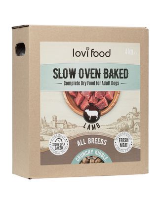Lovi Food Slow Oven Baked Lamb - monobiałkowa, karma pieczona dla psa, z jagnięciną - 4kg