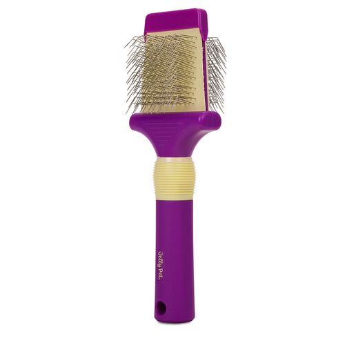 Jelly Pet Double-Sided Flexible Slicker Brush Medium - dwustronna, elastyczna szczotka pudlówka, dla średnich psów