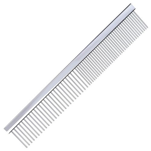 Grzebień metalowy Groom Professional 19cm - mieszany rozstaw ząbków 50/50