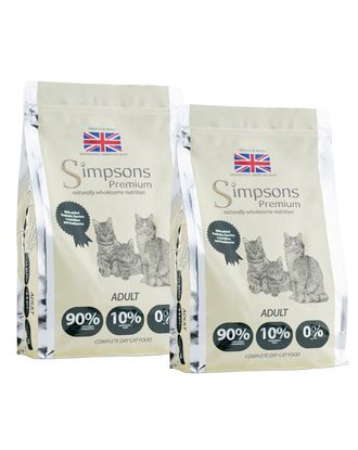 Simpsons Premium Cat Adult 90/10 Mixed Meat & Fish - karma dla kotów, drób i ryby - 2x 6kg