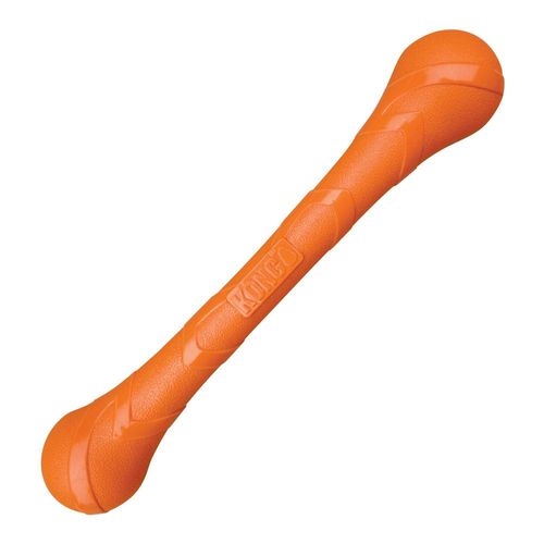KONG SqueakStix L (45cm) - długi, bezpieczny patyk dla psa, z piszczałką, pomarańczowy