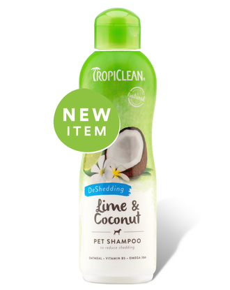Tropiclean Shed Control Lime & Coconut Pet Shampoo - szampon dla psa, zmniejszający wypadanie sierści (linienie) - 355ml