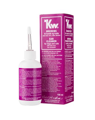 KW Ear Cleaner 100ml - bezalkoholowy płyn do czyszczenia uszu psa i kota, z aloesem i chlorheksydyną