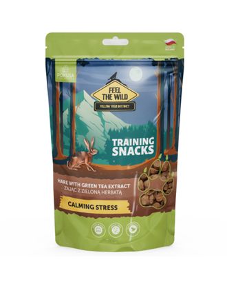 Pokusa Training Snacks Calming Stress 200g - lekkostrawne przysmaki dla psa, zając z zieloną herbatą
