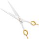 P&W Excelsior Scissors - solidne nożyczki proste z szerokimi ostrzami i krótkim, ergonomicznym uchwytem