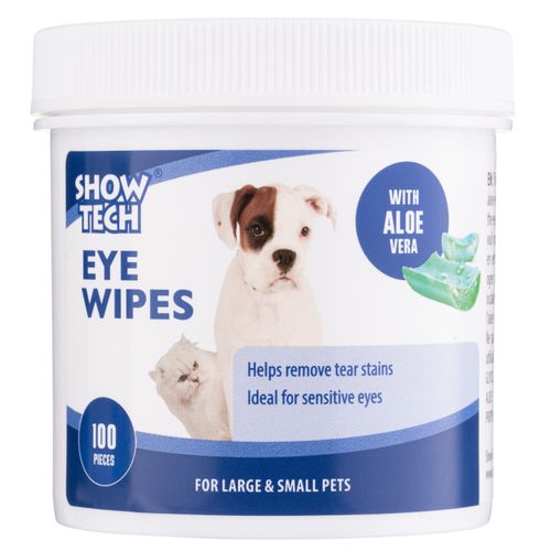 Show Tech Eye Wipes 100szt. - chusteczki do czyszczenia oczu dla psa i kota