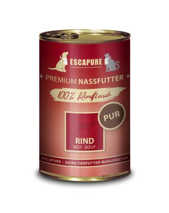 Escapure Rind Pur - mokra karma dla psa i kota, 100% wołowiny - 400g