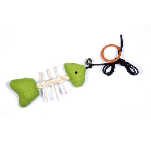 Cat&Rina Cat Toy Fishbone - rybka dla kota, zabawka na sznurku