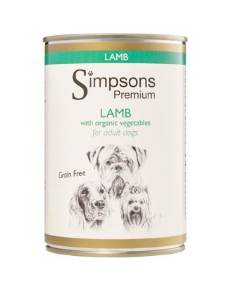 Simpsons Premium Adult Lamb Casserole - mokra karma dla psa, zapiekanka z jagnięciną - 12x 400g