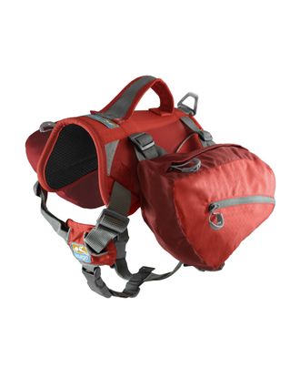 Kurgo Big Baxter Backpack 7,5L Red - sakwy dla dużego i bardzo dużego psa, czerwone