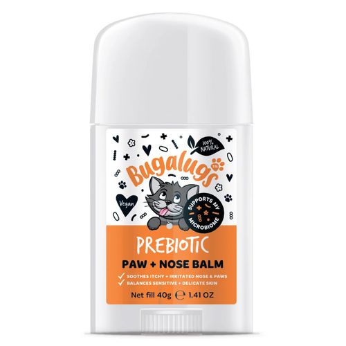 Bugalugs Pre, Post + Probiotic Paw & Nose Balm Stick 40g - probiotyczny balsam do łap i nosa kota, w sztyfcie
