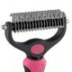 Biglo Large Undercoat Rake Pink - trymer hakowy dwustronny dla psa i kota, różowy
