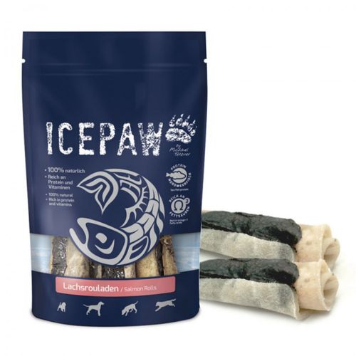 Icepaw Salmon Rolls 3szt. - roladki z łososiem dla psa, gryzaki