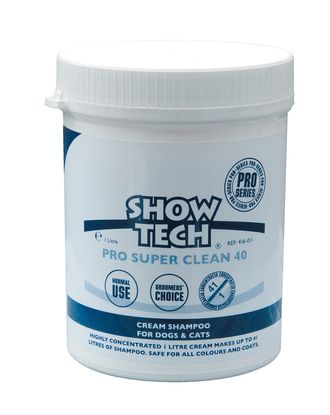 Show Tech Pro Super Clean 40 - wysoko skoncentrowany szampon w kremie dla psów i kotów