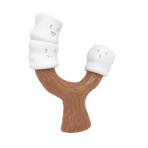 Nylabone Extreme Chew Marshmallow Stick - twardy gryzak dla psa, pianki marshmallow na patyku o zapachu pianki z masłem orzechowym