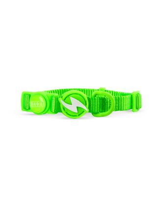 Dashi Neon Green Cat Collar - nylonowa obroża dla kota, neonowa zieleń