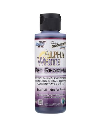 Double K Alpha White Shampoo - szampon wybielający dla białych psów, kotów, koni, koncentrat 1:32 - 118ml