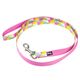 Julius-K9 MoreColor Basic Leash Retro 120cm - smycz taśmowa dla psa, w kolorowe trójkąty