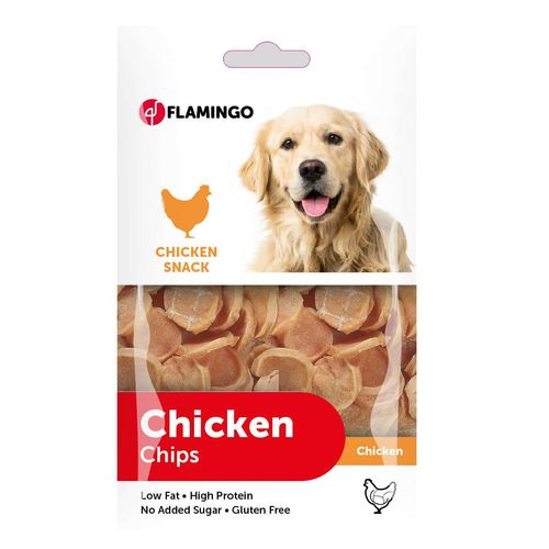 Flamingo Chick`N Chips - przysmaki dla psa, krążki z kurczaka