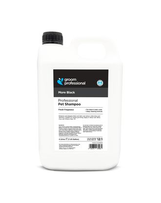 Groom Professional More Black Shampoo - szampon pogłębiający kolor, do sierści czarnej i ciemnej - 4L