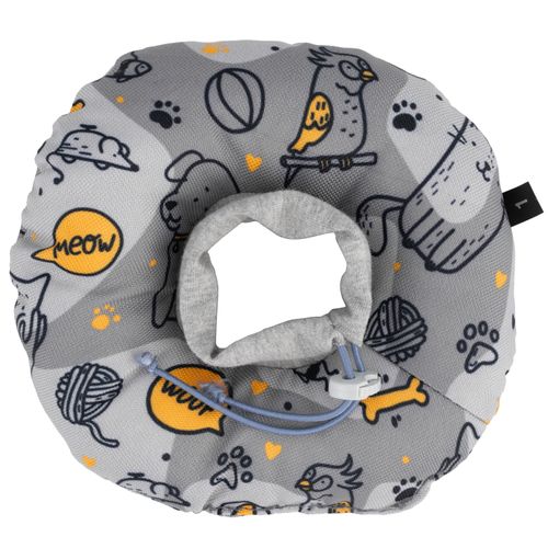 Biglo Pet Recovery Soft Cone Light Gray - kołnierz dla psa i kota, miękki, jasnoszary