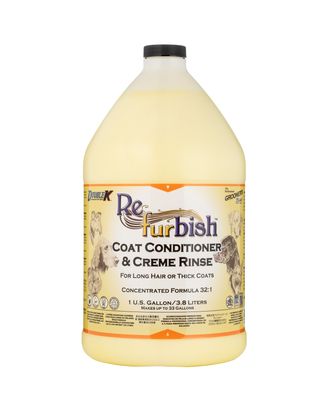 Double K Refurbish Conditioner & Detangler - odżywka dla psa i kota z długą lub obfitą sierścią, pomaga usunąć martwy włos, koncentrat - 3,8L