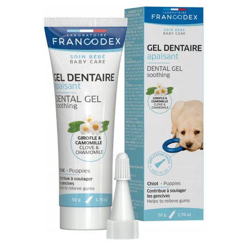 Francodex Soothing Dental Gel 50g - kojący żel na ząbkowanie dla szczeniąt