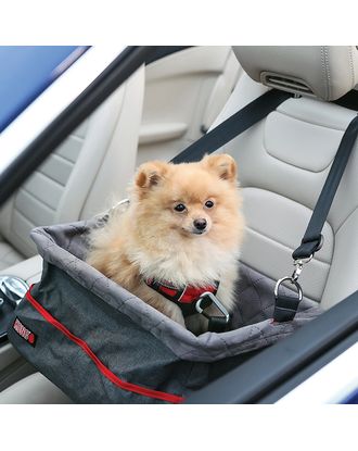 KONG Travel Secure Booster Seat - fotelik samochodowy dla psa do 12kg, siedzisko do auta, 40x30x20cm