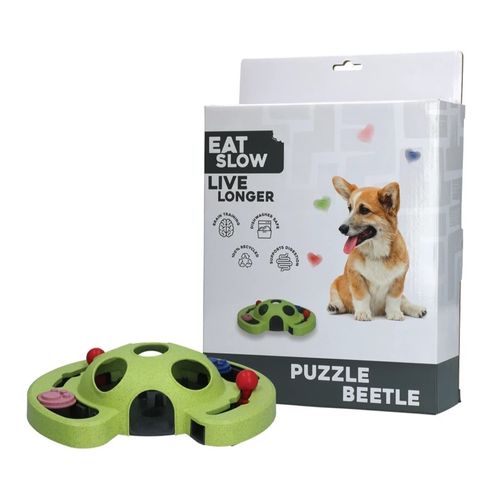 Eat Slow Live Longer Puzzle Beetle - zabawka dla psa na inteligencję, żuk