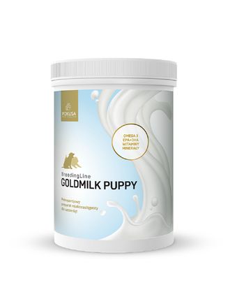 Pokusa BreedingLine GoldMilk Puppy - pełnoporcjowy preparat mlekozastępczy dla szczeniąt, od pierwszego dnia życia, bogaty w DHA - 500g