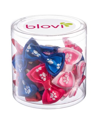Blovi Bows Paws Double 25szt. - kolorowe, podwójne kokardki w łapki, na gumce, dla psa 