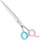 Blovi Magical Queen Line Straight Scissors 7,25" - profesjonalne nożyczki groomerskie 2w1, stal japońska VG10