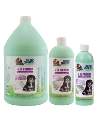 Nature's Specialties Aloe Premium Shampoo - aloesowy szampon do długiej sierści psa i kota, koncentrat 1:16