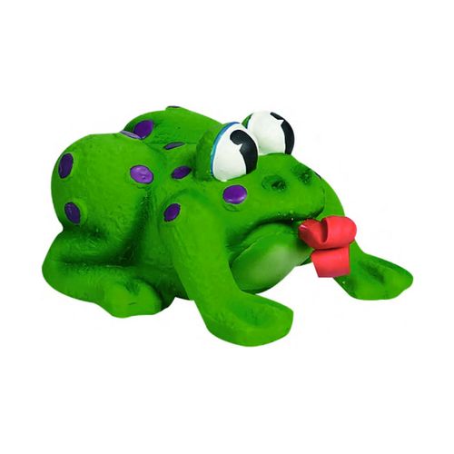 Flamingo Latex Frog 11cm - gumowa zabawka dla psa z piszczałką