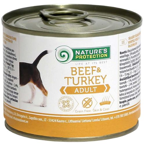 Nature’s Protection Adult Beef & Turkey - mokra karma dla psów, z wołowiną i indykiem