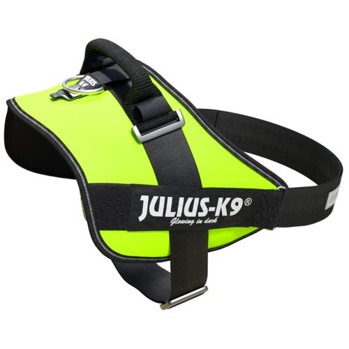 Julius-K9 IDC Powerharness Neon Green - najwyższej jakości szelki, uprząż dla psów, neonowo zielone