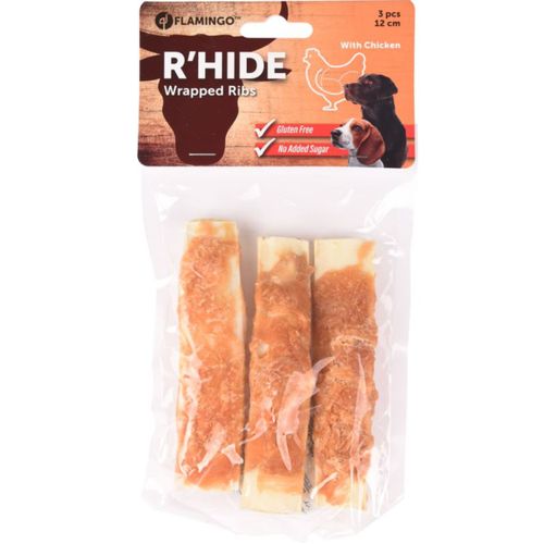 Flamingo R'hide Ribs Chicken 90g - przysmak dla psa, żeberka z kurczakiem
