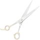 P&W Rony De Munter Left Scissors 8" - profesjonalne nożyczki groomerskie dla osób leworęcznych, proste