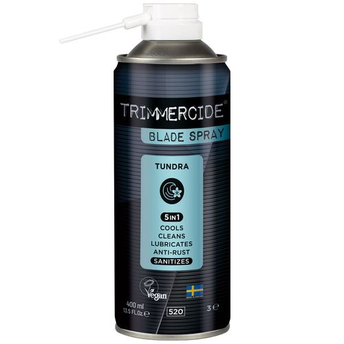 Trimmercide Blade Spray 5in1 Tundra 400ml - preparat do konserwacji i czyszczenia ostrzy, zapach tajga