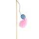 Flamingo Cat Winny Dangler - wędka dla kota z piłeczką z piórkiem, z kocimiętką